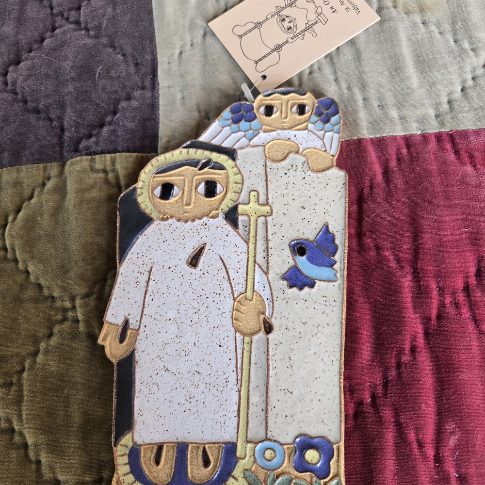 Saint Andrews Abbey Set of Three Artistic Ceramic Wall Plaques